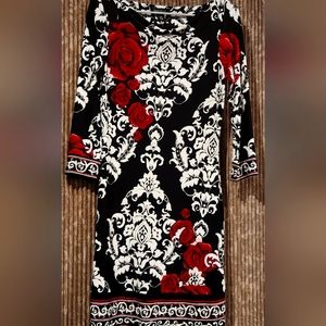 XS rose imprinted dress